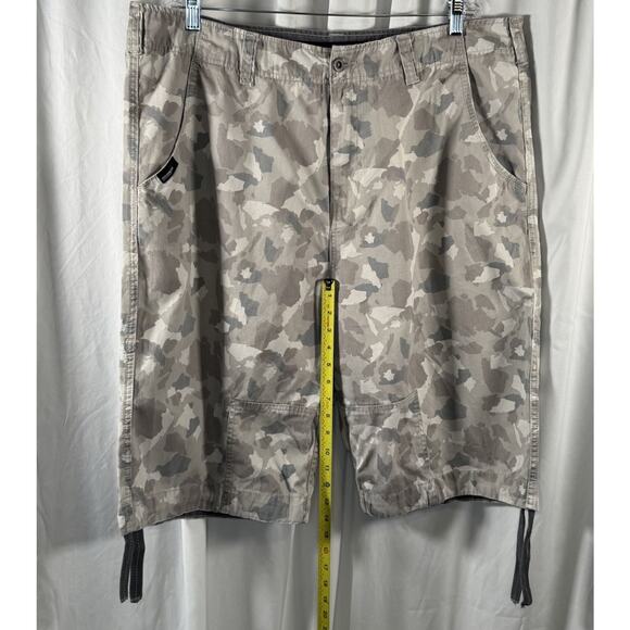 ROCAWEAR Camouflage 100% Cotton Drawstrings Leg Shorts Tan, 42, 87-34 - Picture 7 of 13
